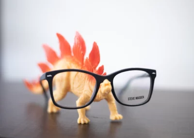 Glasses on Dinosaur